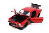 1:24 1971 Chevrolet Camaro Z/28 -- Red w/Black Stripes -- JADA: Big Time Muscle