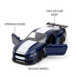 (Pre-Order) 1:32 2016 Ford Mustang GT -- Navy w/White Stripes -- Fast & Furious JADA