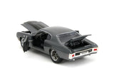 1:24 Dom's 1970 Chevy Chevelle SS -- Grey -- Fast & Furious X Chevrolet JADA