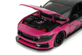 1:24 2024 Ford Mustang Dark Horse -- Pink/Black -- JADA: Pink Slips