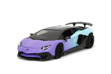 1:24 Lamborghini Aventador SV -- Purple/Blue -- JADA: Pink Slips