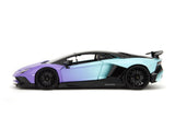 1:24 Lamborghini Aventador SV -- Purple/Blue -- JADA: Pink Slips