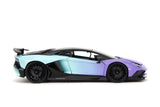 1:24 Lamborghini Aventador SV -- Purple/Blue -- JADA: Pink Slips