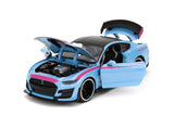 1:24 2020 Ford Mustang Shelby GT500 -- Blue/Pink/Black -- JADA: Pink Slips