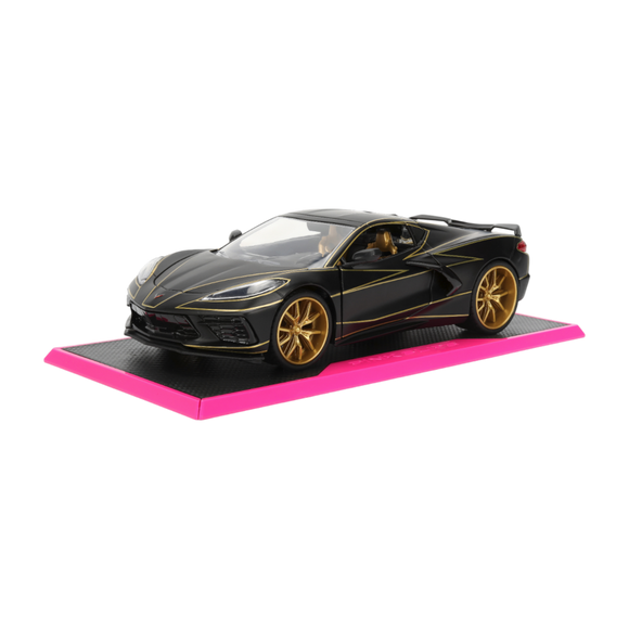 1:24 2020 Chevrolet Corvette Stingray -- Black/Gold -- JADA: Pink Slips