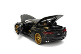 1:24 2020 Chevrolet Corvette Stingray -- Black/Gold -- JADA: Pink Slips