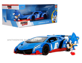 1:24 Sonic The Hedgehog w/Lamborghini Veneno -- JADA