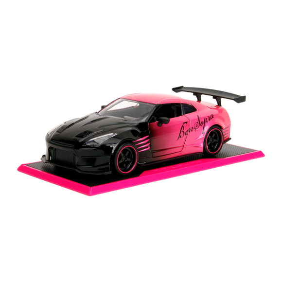 1:24 2009 Nissan GTR Ben Sopra -- Black/Pink -- JADA: Pink Slips
