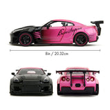 1:24 2009 Nissan GTR Ben Sopra -- Black/Pink -- JADA: Pink Slips