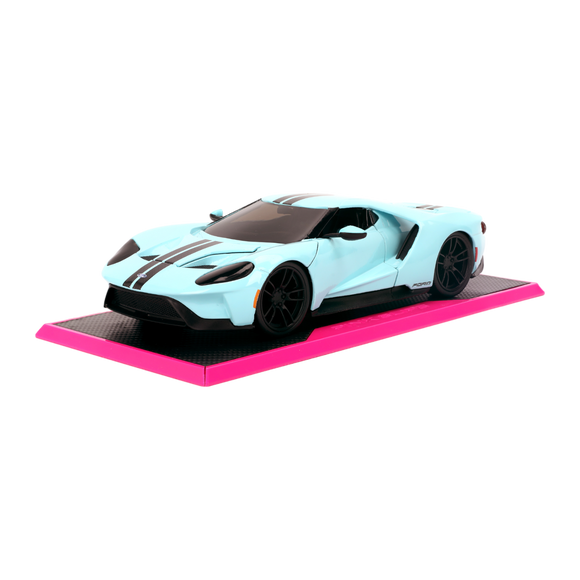 (Pre-Order) 1:24 2017 Ford GT -- Light Blue -- JADA: Pink Slips