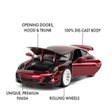 1:24 Porsche 911 Turbo (997) -- Dark Red -- JADA: Pink Slips
