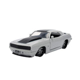 (Pre-Order) 1:24 1969 Chevrolet Camaro -- Light Grey/Black -- JADA: Pink Slips