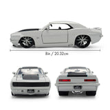 (Pre-Order) 1:24 1969 Chevrolet Camaro -- Light Grey/Black -- JADA: Pink Slips