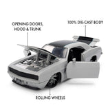 (Pre-Order) 1:24 1969 Chevrolet Camaro -- Light Grey/Black -- JADA: Pink Slips