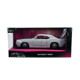 (Pre-Order) 1:24 1969 Chevrolet Camaro -- Light Grey/Black -- JADA: Pink Slips
