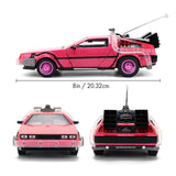 1:24 Back to the Future 1 (Pink) -- Delorean Time Machine -- JADA: Pink Slips