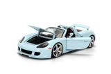 1:24 Porsche Carrera GT -- Light Blue -- JADA: Pink Slips