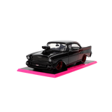 1:24 1957 Chevrolet Bel Air -- Black/Red -- JADA: Pink Slips