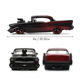 1:24 1957 Chevrolet Bel Air -- Black/Red -- JADA: Pink Slips