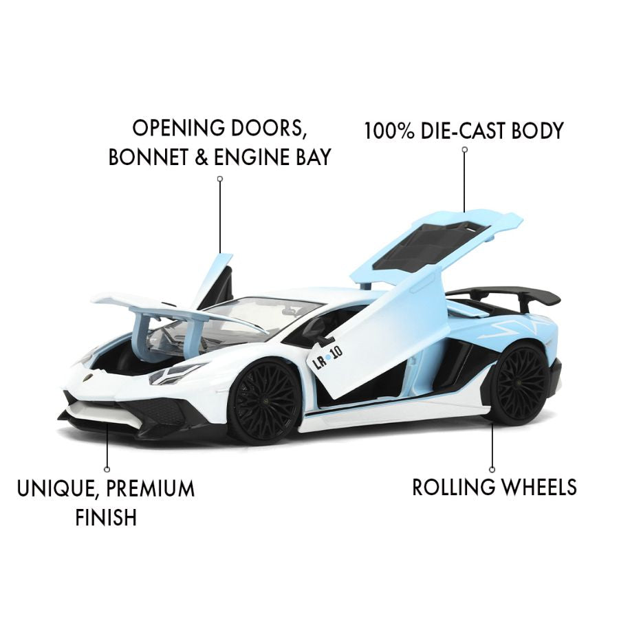Pink Slips 1:24 W1 Lamborghini Aventador SV Coche fundido a presión Pink Slips 1:24 W1 Lamborghini Aventador SV Coche fundido a presión
