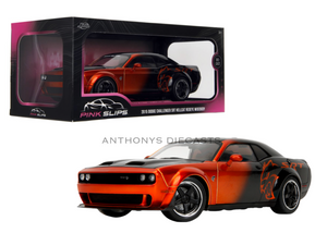 1:18 2015 Dodge Challenger SRT Hellcat Redeye - Orange/Black -- JADA: Pink Slips