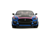 1:18 2020 Ford Mustang Shelby GT500 -- Blue/Black/Pink -- JADA: Pink Slips