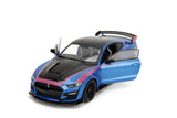 1:18 2020 Ford Mustang Shelby GT500 -- Blue/Black/Pink -- JADA: Pink Slips