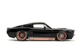1:24 1967 Ford Mustang Shelby GT500 -- Black/Rose Gold -- JADA: Pink Slips