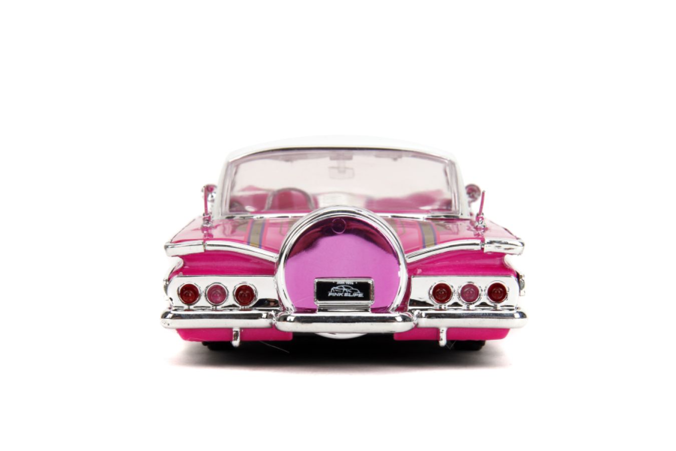 1:24 1960 Chevrolet Impala Low Rider -- Pink w/Pinstripes -- JADA: Pin