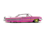 1:24 1960 Chevrolet Impala Low Rider -- Pink w/Pinstripes -- JADA: Pink Slips