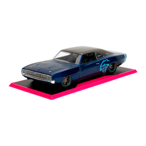 1:24 1968 Dodge Charger Widebody -- Metallic Blue -- JADA: Pink Slips