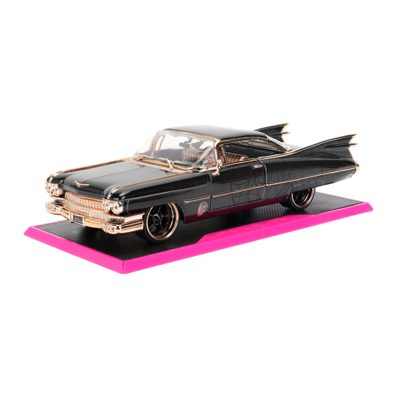 (Pre-Order) 1:24 1959 Cadillac Coupe Deville -- Black/Gold -- JADA: Pink Slips