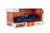 (Pre-Order) 1:24 1970 Ford Mustang -- Blue/Black Flames -- JADA: Big Time Muscle