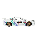 (Pre-Order) 1:24 2002 Nissan Skyline GTR R34 -- HKS White -- JADA: JDM Tuners