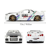 (Pre-Order) 1:24 2002 Nissan Skyline GTR R34 -- HKS White -- JADA: JDM Tuners