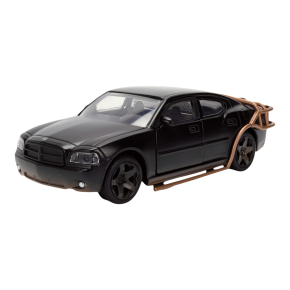 (Pre-Order) 1:32 2006 Dodge Charger Heist Car -- Matt Black w/Cage -- Fast & Furious -- JADA