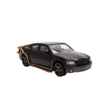 (Pre-Order) 1:32 2006 Dodge Charger Heist Car -- Matt Black w/Cage -- Fast & Furious -- JADA