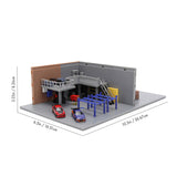 (Pre-Order) Fast & Furious - Han's Garage w/Mitsubishi Evo & Nissan S15 Silvia -- JADA Nano