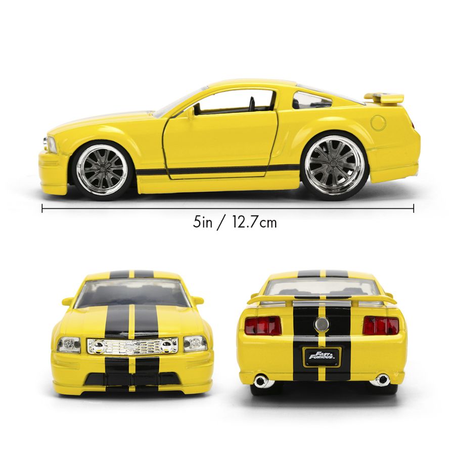 1:32 2006 Ford Mustang GT Yellow -- JADA: Fast & Furious 25th Annivers