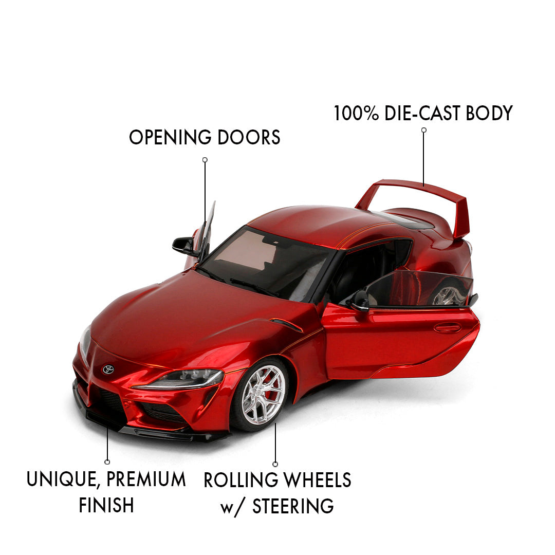 Pre-Order) 1:18 Toyota GR Supra (A90) -- Red Metallic -- JADA: Pink S