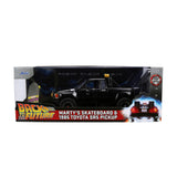 (Pre-Order) 1:24 1985 Toyota SR5 Pickup w/Marty's Skateboard -- Back to the Future -- JADA