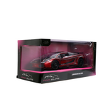1:24 Lamborghini Gallardo Superleggera -- Dark Red/Black -- JADA: Pink Slips