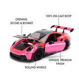 1:24 Porsche 911 (992) GT3 RS 2024 -- Pink/Black -- JADA: Pink Slips