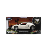 (Pre-Order) 1:32 Bugatti Veyron -- White/Cream -- JADA: Fast & Furious 25th