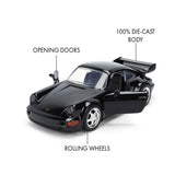 (Pre-Order) 1:32 Porsche 964 -- Black -- JADA: Fast & Furious 25th