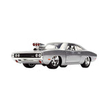 1:24 Dom's 1970 Dodge Charger - Silver Finish - JADA Fast & Furious 25th