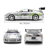 1:24 Brian's Toyota Supra A80 - Silver Finish - JADA Fast & Furious 25th
