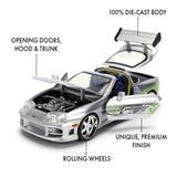 1:24 Brian's Toyota Supra A80 - Silver Finish - JADA Fast & Furious 25th
