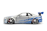 (Pre-Order) 1:24 Brian's Nissan Skyline R34 GT-R -- JADA: Fast & Furious 25th Anniversary