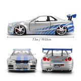 (Pre-Order) 1:24 Brian's Nissan Skyline R34 GT-R -- JADA: Fast & Furious 25th Anniversary